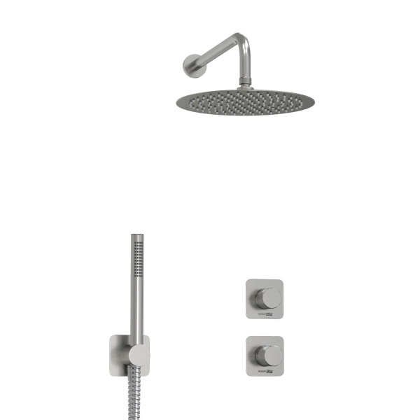 A6451.296.097.121.275.100.276  Встраиваемый комплект для душа WasserKRAFT с верхней душевой насадкой и лейкой