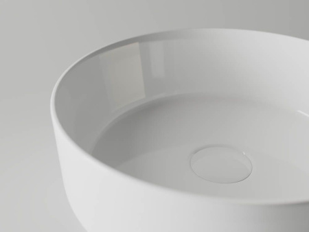 Умывальник чаша накладная круглая Ceramicanova Element 360*360*120мм, Белый, CN5001
