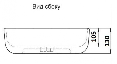 Раковина накладная CeramaLux 78105