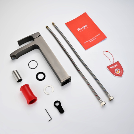 Смеситель для раковины Raglo R01.15.09, графит