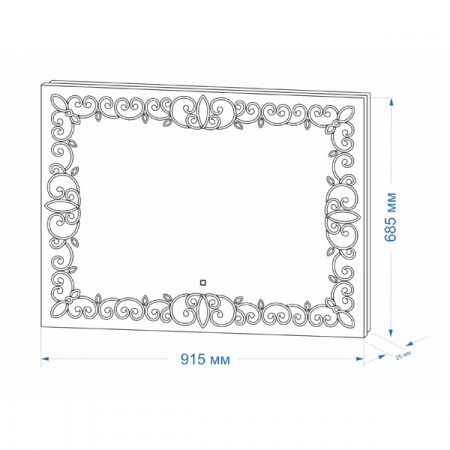 Зеркало Континент Classic 91,5х68,5 LED