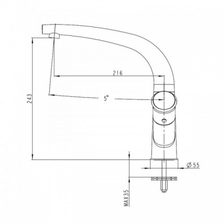 Cмеситель для мойки Kaiser Calla 71044