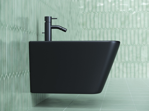 Подвесное биде Ceramicanova Metric, черный матовый, CN3008MB