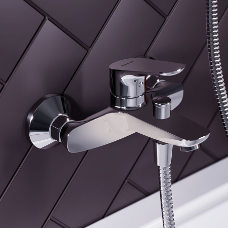 771000001 Jupiter, Смеситель для ванны и душа AM.PM, хром