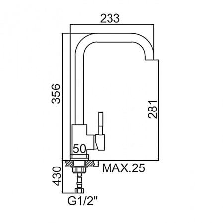 Смеситель для мойки Ledeme L74998A-4