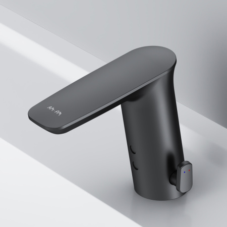 F50A02322 Inspire V2.0 Смеситель для умывальника AM.PM сенсорный, черный.