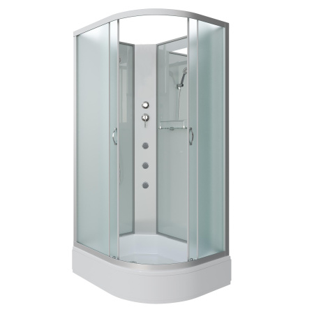 Душевая кабина Niagara Classic NG-33984-14LBKG (90х80х200) средний поддон(26см),стекло матовое