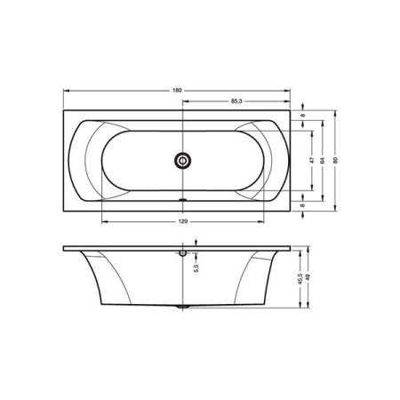 Ванна Riho Lima 180