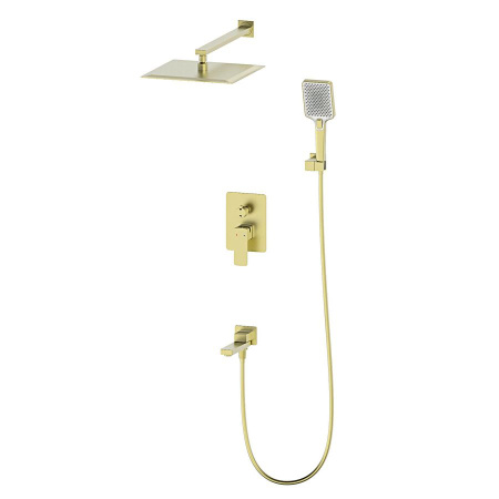 Душевая система встраиваемая WONZON & WOGHAND, Брашированное золото (WW-88939003-BG)