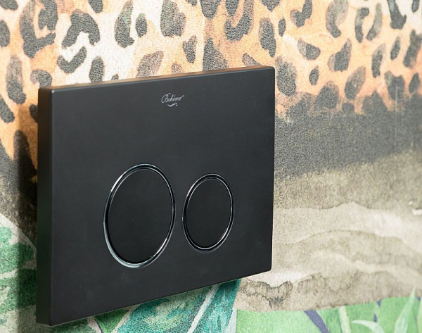 Клавиша смыва Boheme 662 Черная Хром