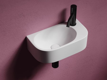 Умывальник подвесной прямоугольный Ceramicanova Element 409*224*110мм, белый, CN6066L