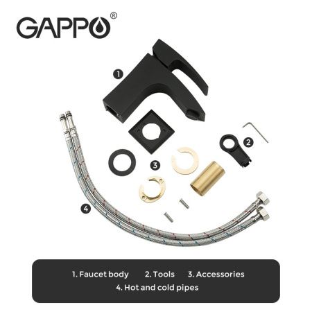 Смеситель для раковины Gappo G07-6 G1007-66