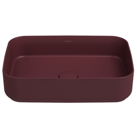 Раковина ISVEA Infinity накладная 500*360*120 цвет бордовый матовый 10NF65050SV-2R