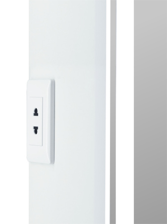 Зеркало-шкаф Taliente CBled 40 см TA-CBled-L40160 белый с подсветкой универсальный