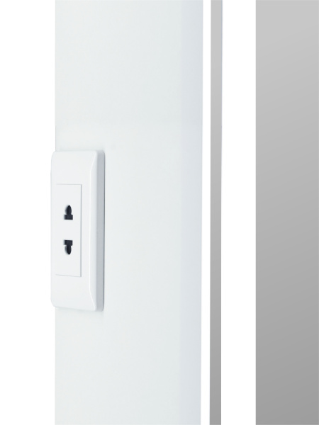 Зеркало-шкаф Taliente CBled 40 см TA-CBled-L40160 белый с подсветкой универсальный