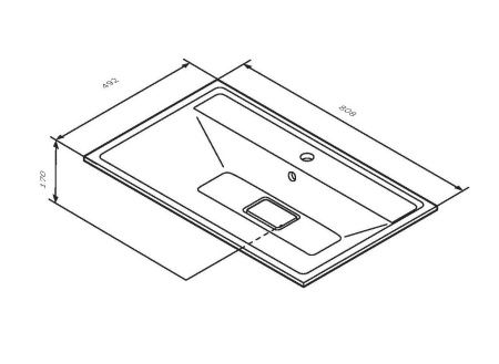 Раковина мебельная AM.PM Inspire 2.0 M50AWPX0801WG 80 см