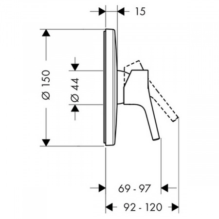 Смеситель для душа Hansgrohe Talis S 72606000