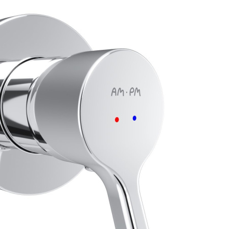 F85B72600 X-Joy S Смеситель для умывальника AM.PM монтируемый в стену, хром