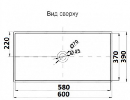 Раковина накладная CeramaLux 78123A