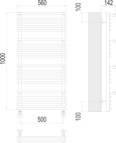 TERMINUS Вента люкс П20 500х1000