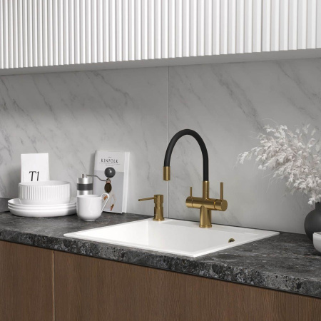 Кухонная мойка Reflexion Cubi RX1555WH, белый