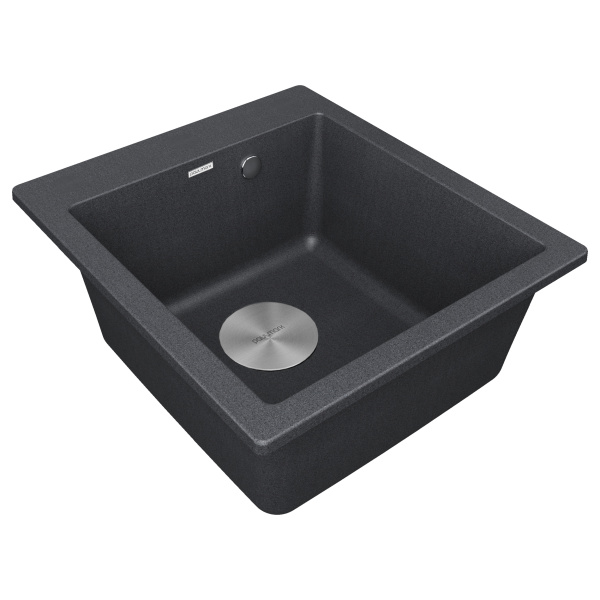 Мойка Paulmark KANTE 45 PM104651-DG 510х465х200 мм, IT-GRANIT, графит