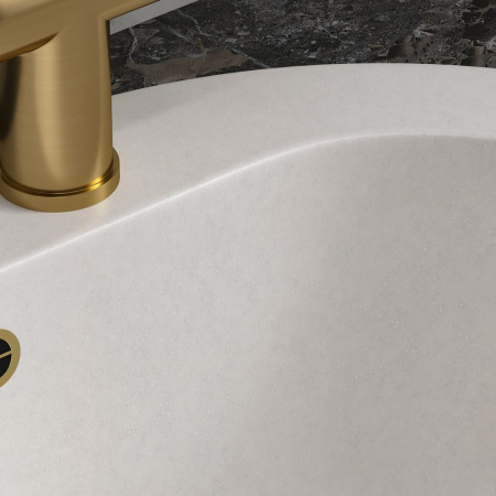 Смеситель Reflexion Lago RX9904GD для кухни с вытяжным изливом, брашированное золото