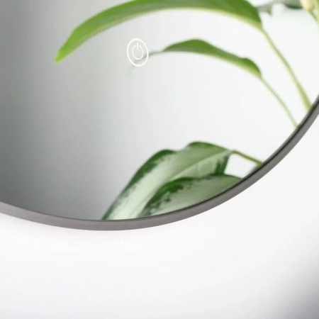 Зеркало с подсветкой LED Fixsen FX-1070F круглое 70х70 см, графит
