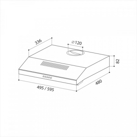 Кухонная вытяжка Lex S 500 Inox CHTI000326