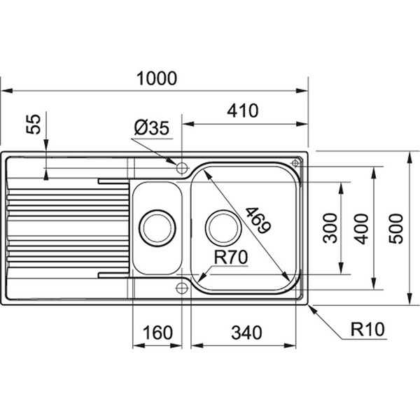 Мойка Franke Smart SRX 651