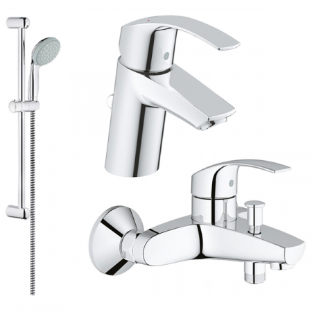 Промо-набор для ванны и душа Grohe EUROSMART 124446