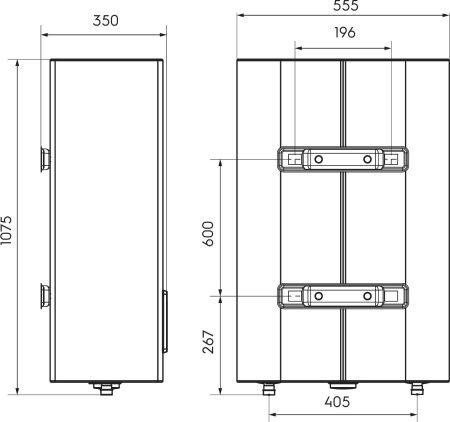 Водонагреватель накопительный Electrolux EWH 100 Smart Inverter НС-1237355 электрический, реверсивный, материал внутреннего бака нержавеющая сталь