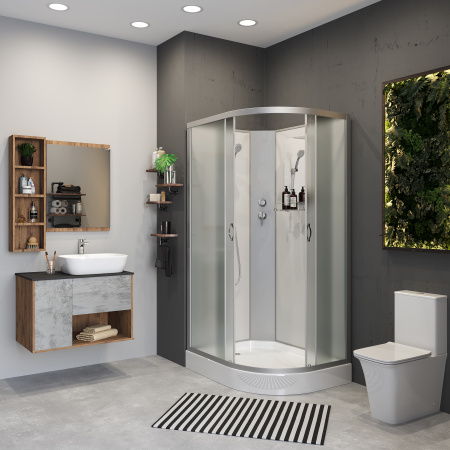 Душевая кабина Niagara Classic NG-2507-14 (80х80х215) высокий поддон(40см),стекло тонированное