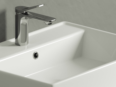 Умывальник чаша накладная прямоугольная Ceramicanova Element 590*450*160мм, Белый, CN6046