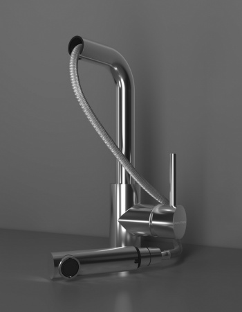 Смеситель для кухни Paulmark KASSEL Ka214311-401TB, антрацит полностью