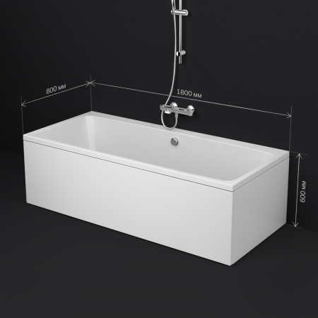 W84A-180-080W-A Func Ванна акриловая AM.PM 180х80