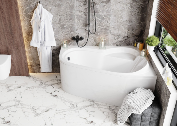 Акриловая ванна VAGNERPLAST SELENA 147x100 Right