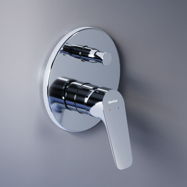 777100000 Jupiter Смеситель для душа Damixa монтируемый в стену, хром