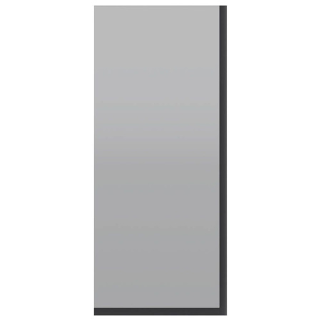 Стеклянная перегородка, шторка на борт ванны Reflexion RX14060TBL-05 140х60см фиксированная, тонированное закаленное стекло 8мм, черный профиль