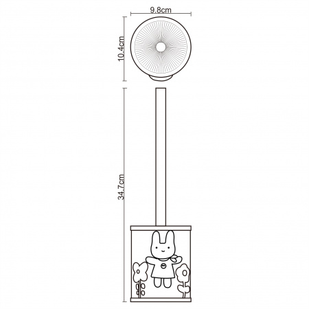 Щетка для унитаза WasserKRAFT Ammer K-6427