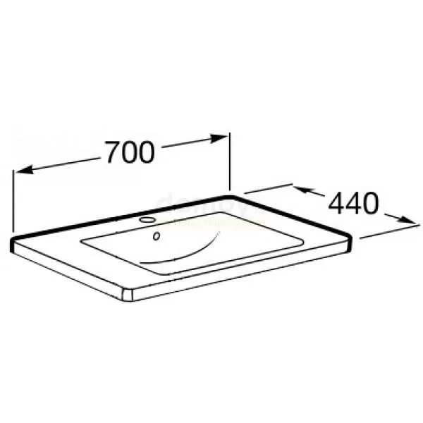 Умывальник Roca Unik The Gap 70x44 A327471000