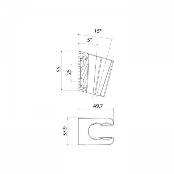 Держатель для лейки IDDIS Shower Holder 080BL00i53 080 черный