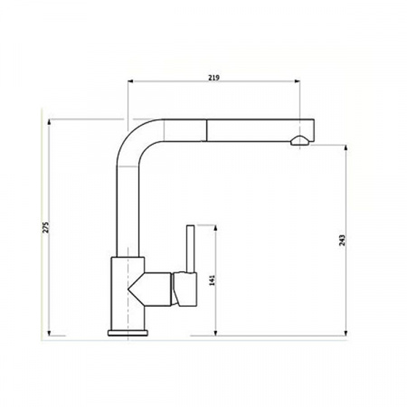 Смеситель для мойки AquaSanita 2383 710 alba