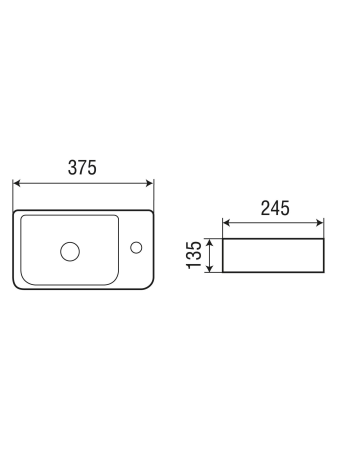 Раковина подвесная WeltWasser WW SK AISBACH 10100 R