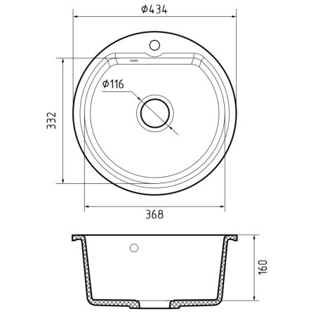 Кухонная мойка Reflexion Start RX0844BE, бежевый