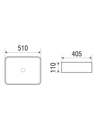 Раковина накладная WeltWasser WW SK ELBACH 2178 MB
