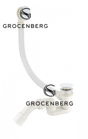 Автоматический сливы-перелив для ванны Grocenberg GB230 Белый