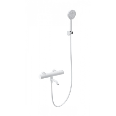 Смеситель для ванны с душем и термостатом WONZON & WOGHAND, Белый матовый (WW-A2006-A1-MW)