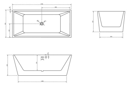 Акриловая ванна ABBER AB9224-1.7 белая