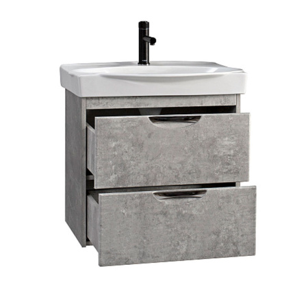 Тумба под умывальник Belux Нёман НП 75-02 Бетон светлый, пленка